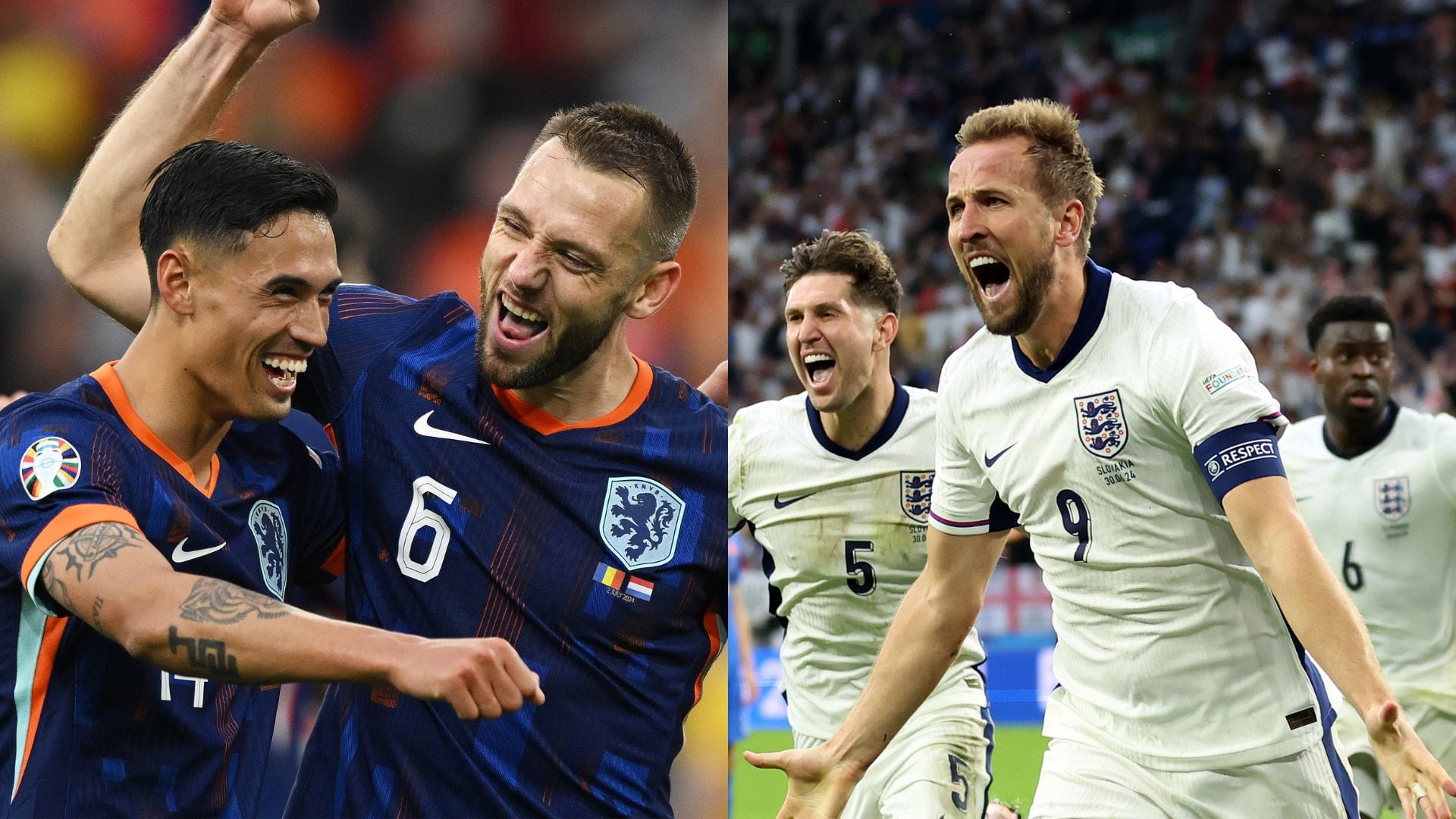 Inglaterra y Países Bajos protagonizan el cierre de los octavos de final. Imagen: Getty Images (especial).