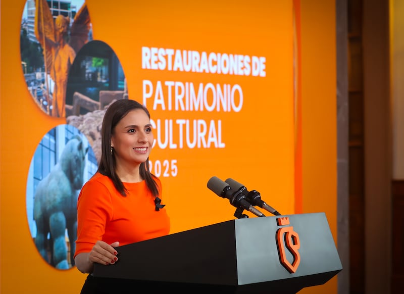 Melissa Segura, secretaria de Cultura, informó que la restauración de las tres obras requerirá de una inversión de 4 millones de pesos.