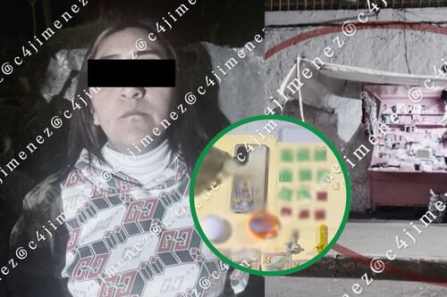 Detienen a mujer por vender droga en puesto de “maquillaje” junto a prepa en la CDMX
