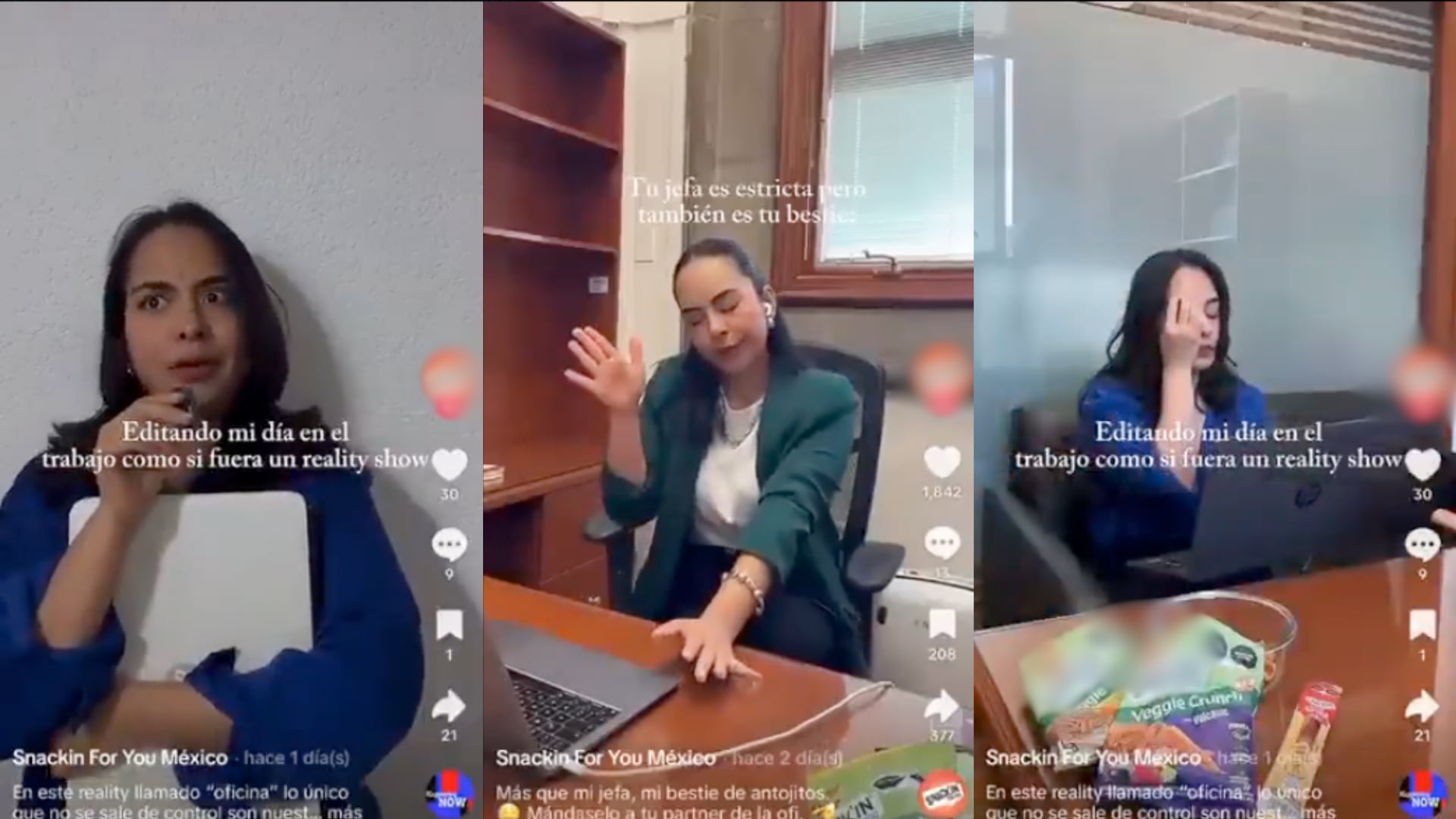 “La jefa me dejó salir y me tuve que robar sus botanas”, decía uno de los clips grabados dentro del máximo tribunal