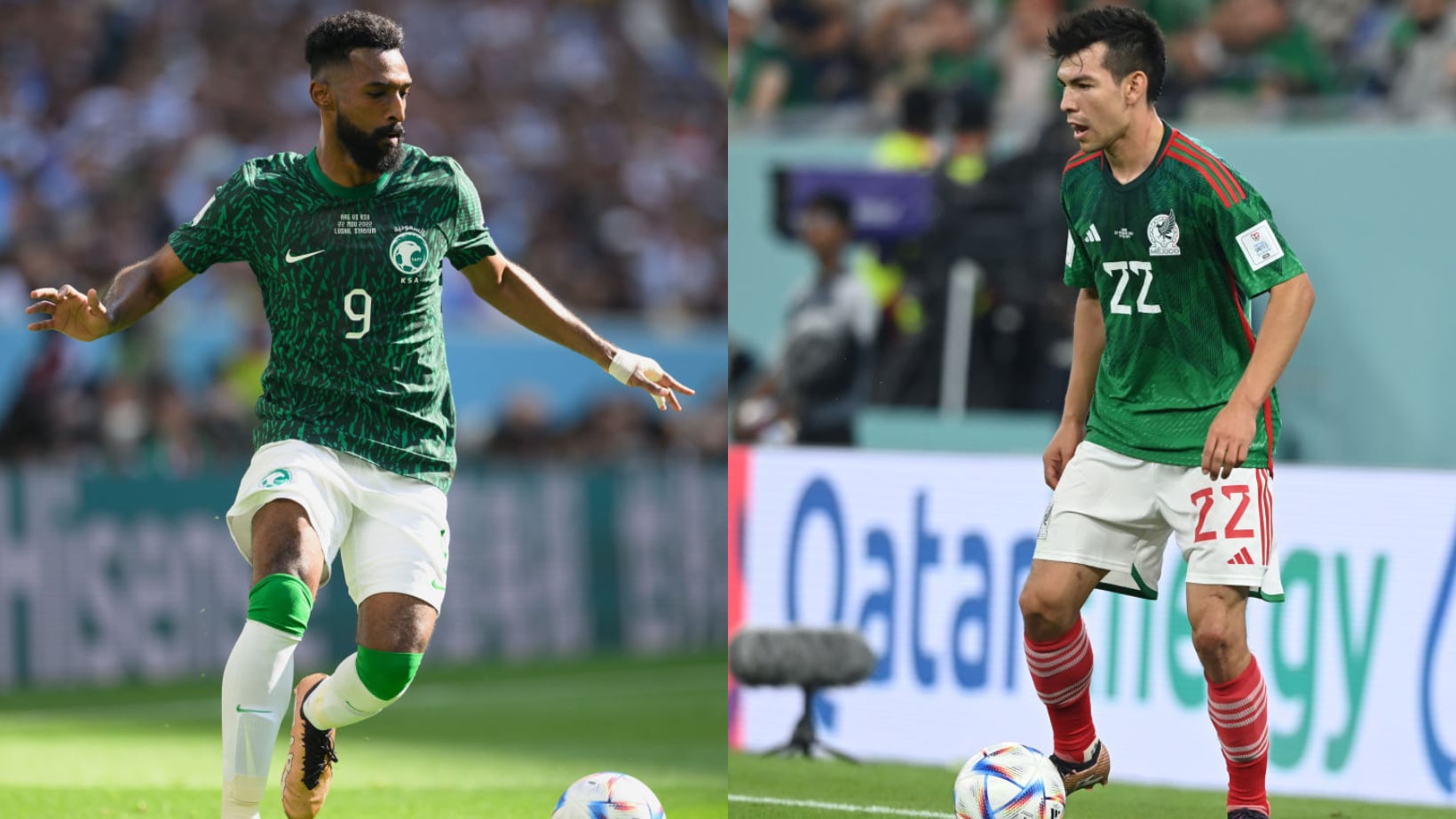 México y Arabia Saudita están obligados a ganar para seguir con vida en el Mundial.