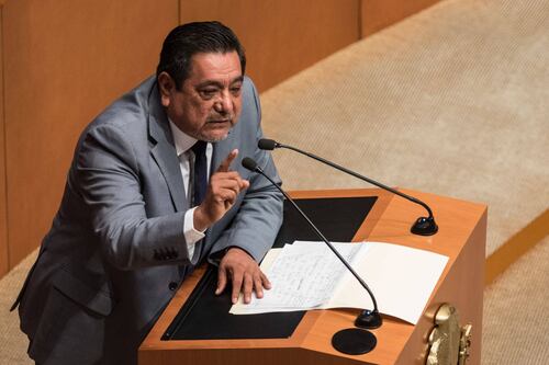 Salgado Macedonio regresa al Senado tras pedir licencia por la revocación de mandato