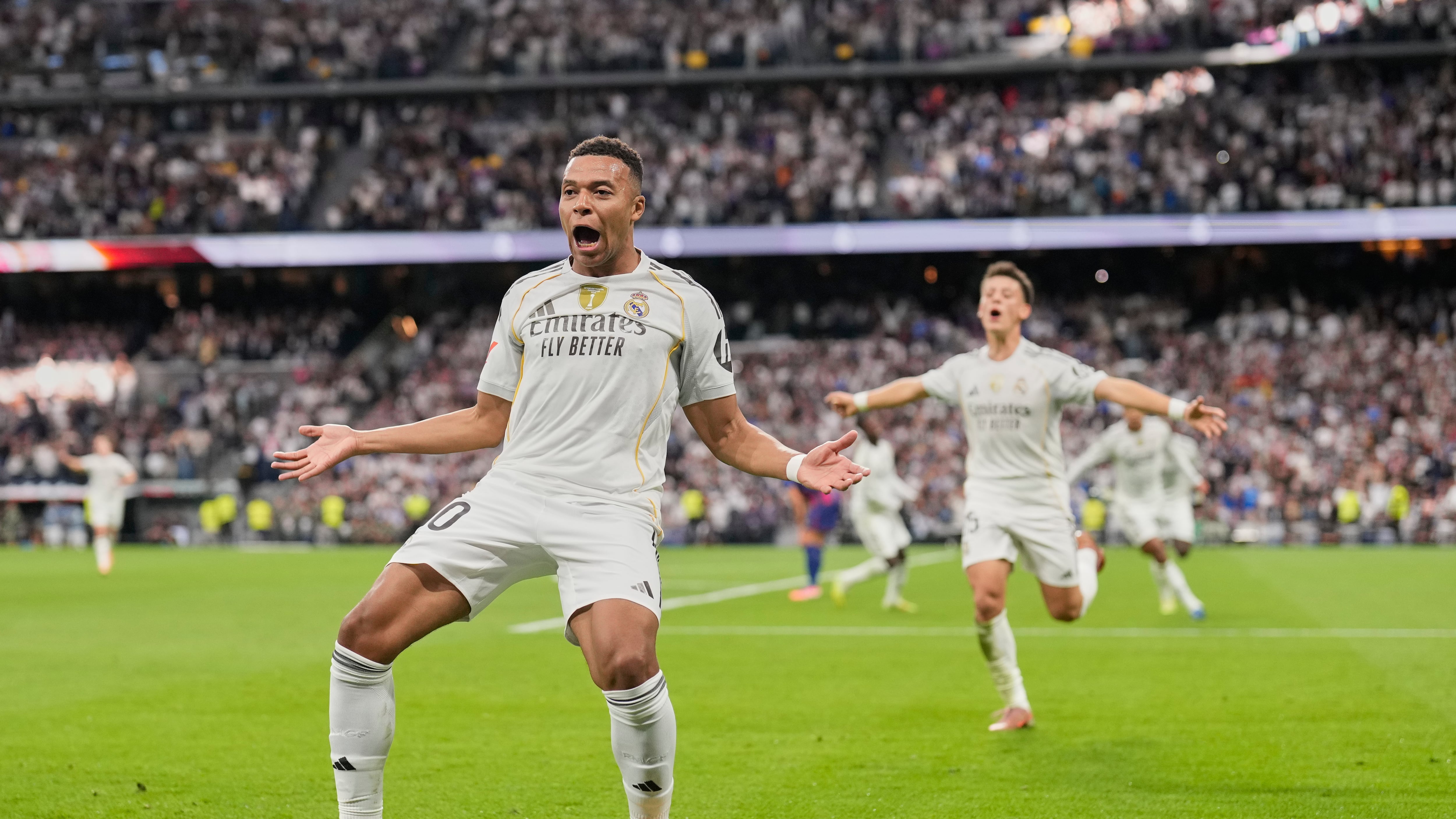 Mbappé comandó la victoria del Real Madrid.
