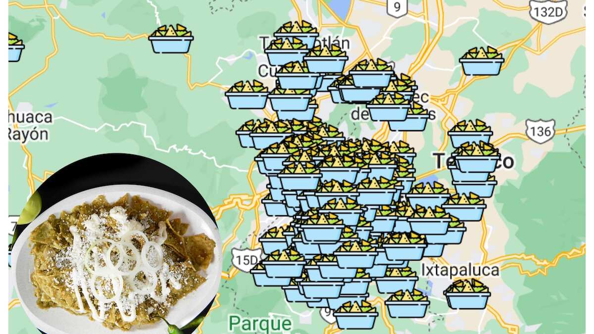 El mapa fue compartido en Twitter. (Especial)