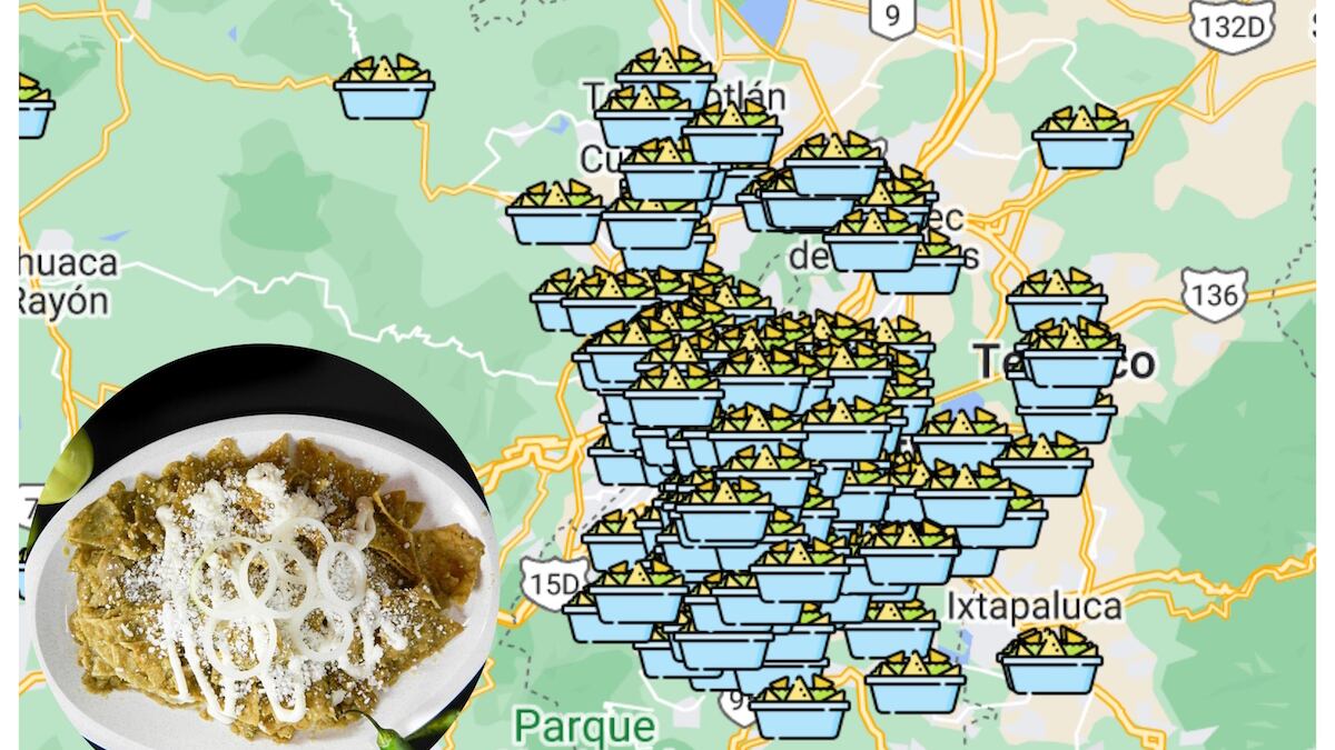 El mapa fue compartido en Twitter. (Especial)