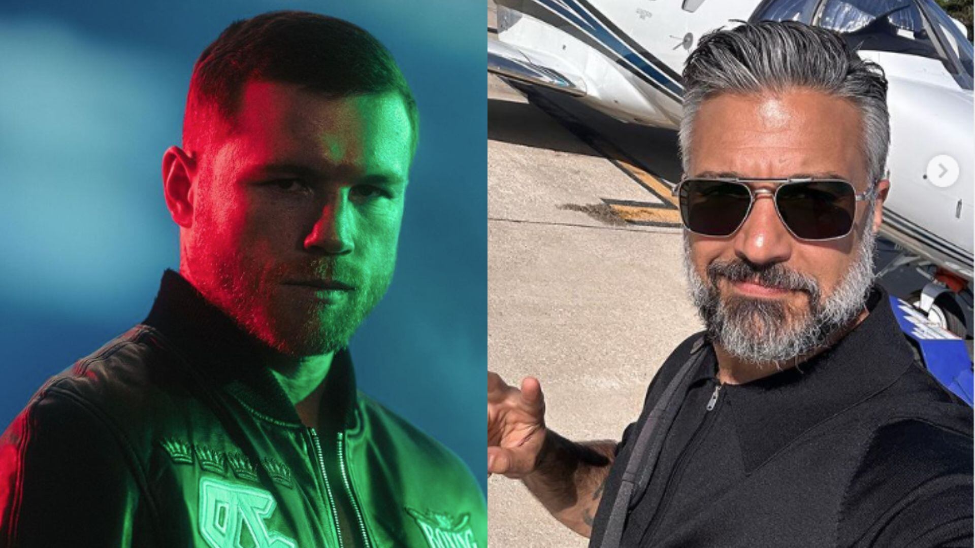Saúl Canelo Álvarez y Jaime Camil