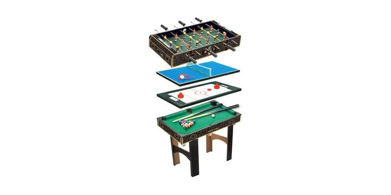 Claro Shop, Mesa De Futbolito 4 En 1 Hockey-billar-pimpon- Futbolito