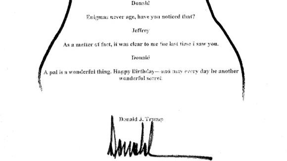 Trump y Epstein