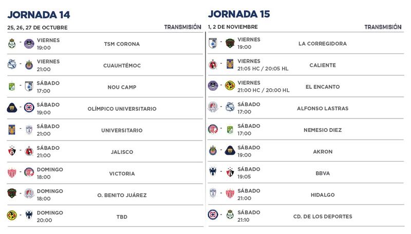 Calendario Apertura 2024