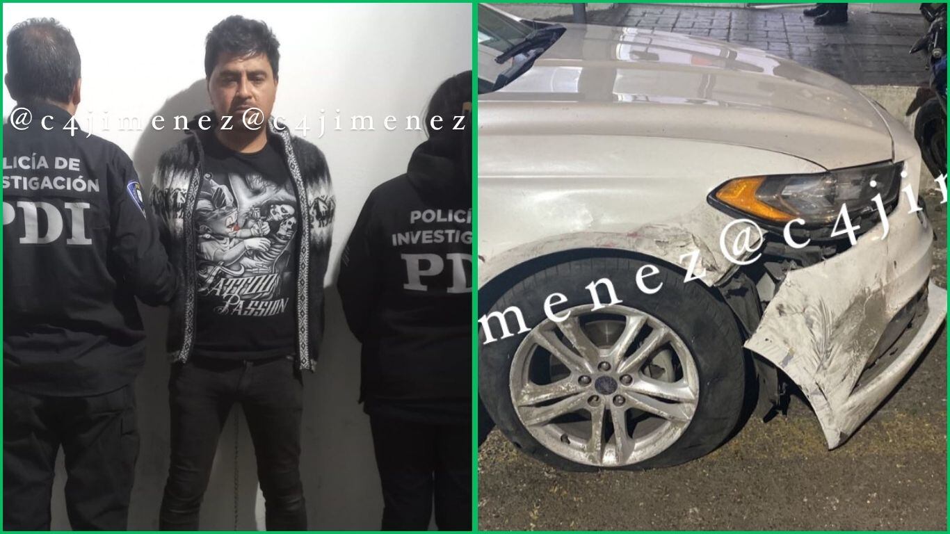 Sujeto se estrella contra patrulla