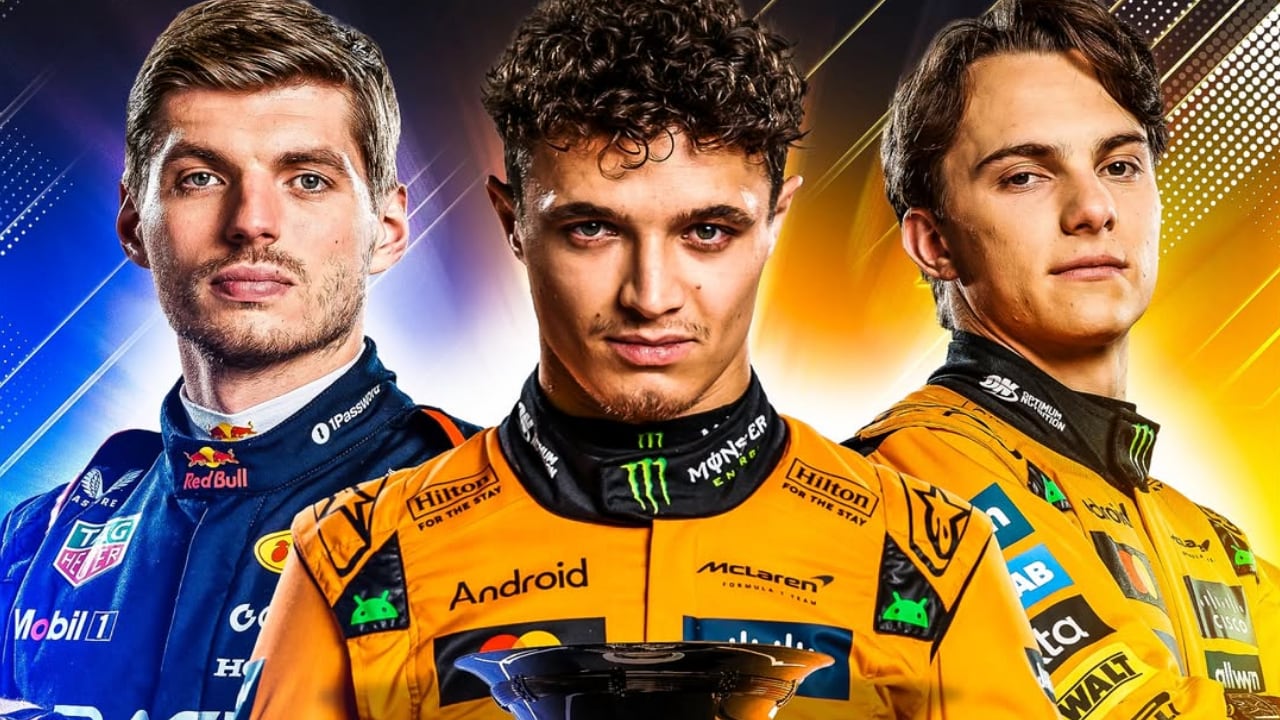 Max Verstappen, Lando Norris y Oscar Piastri aún se pelearán el título en la última carrera.