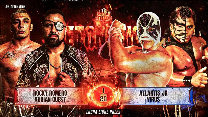 NJPW anunció que Atlantis Jr. y Virus serán los encargados de representar a México en una lucha de corte internacional.