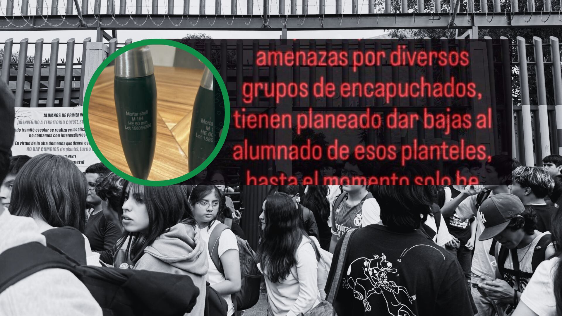 Estudiantes y autoridades exigen investigación tras amenazas que mencionan preparatorias específicas y horarios de ataque.