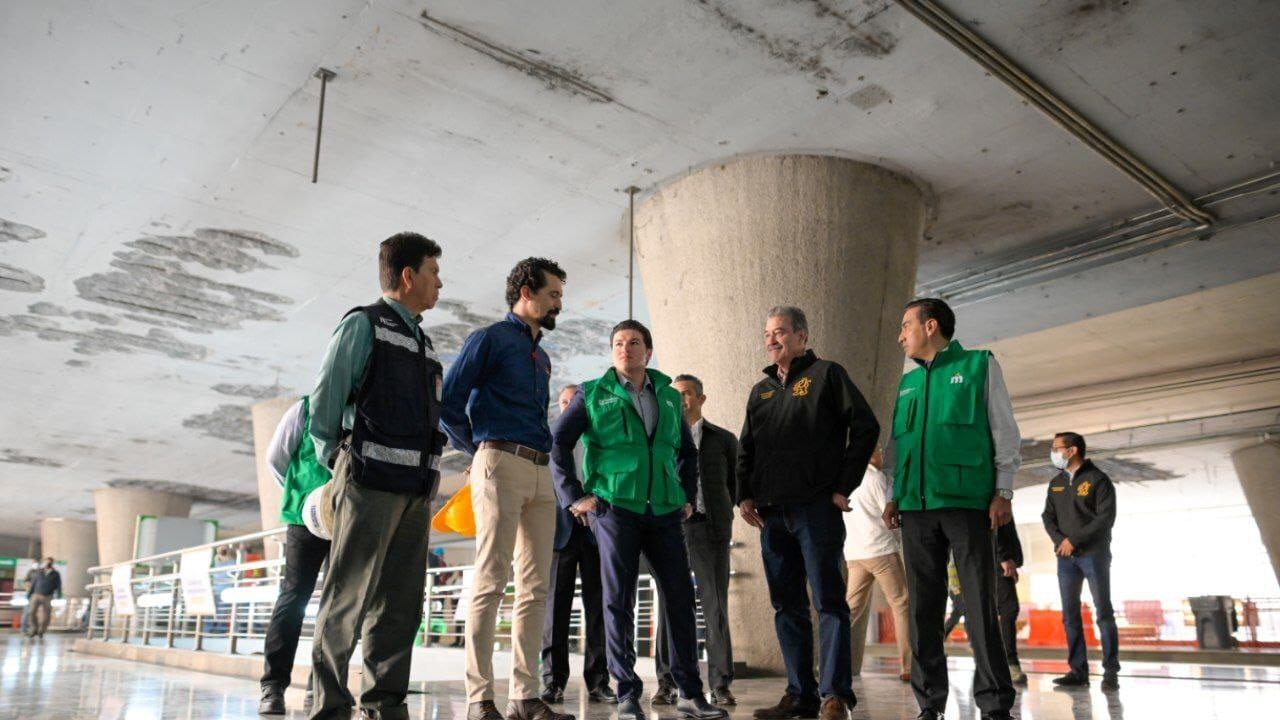 El gobernador supervisó el avance de las obras en la Estación Alameda.
