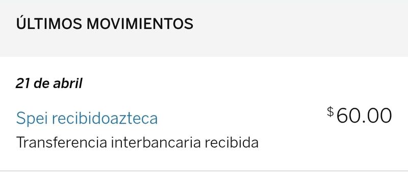 Comprobante de pago real, confirmado por Publimetro México.