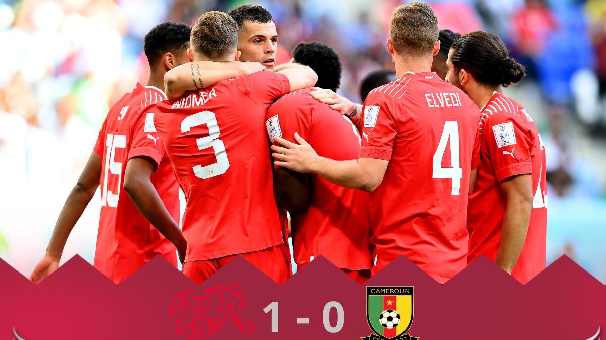 Suiza debuta con triunfo ante Camerún