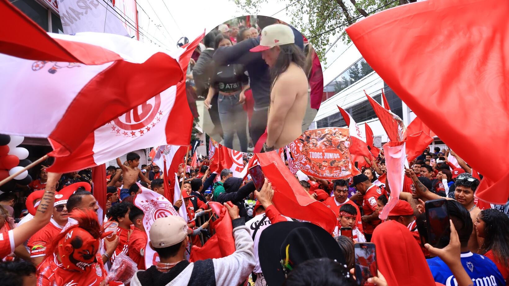 Aficionado orinó a las afueras del Nemesio Diez.