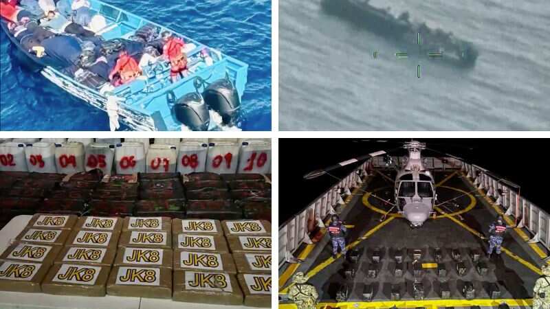 Marina asegura 3 toneladas de cocaína y detiene a 9 personas en costa de Acapulco