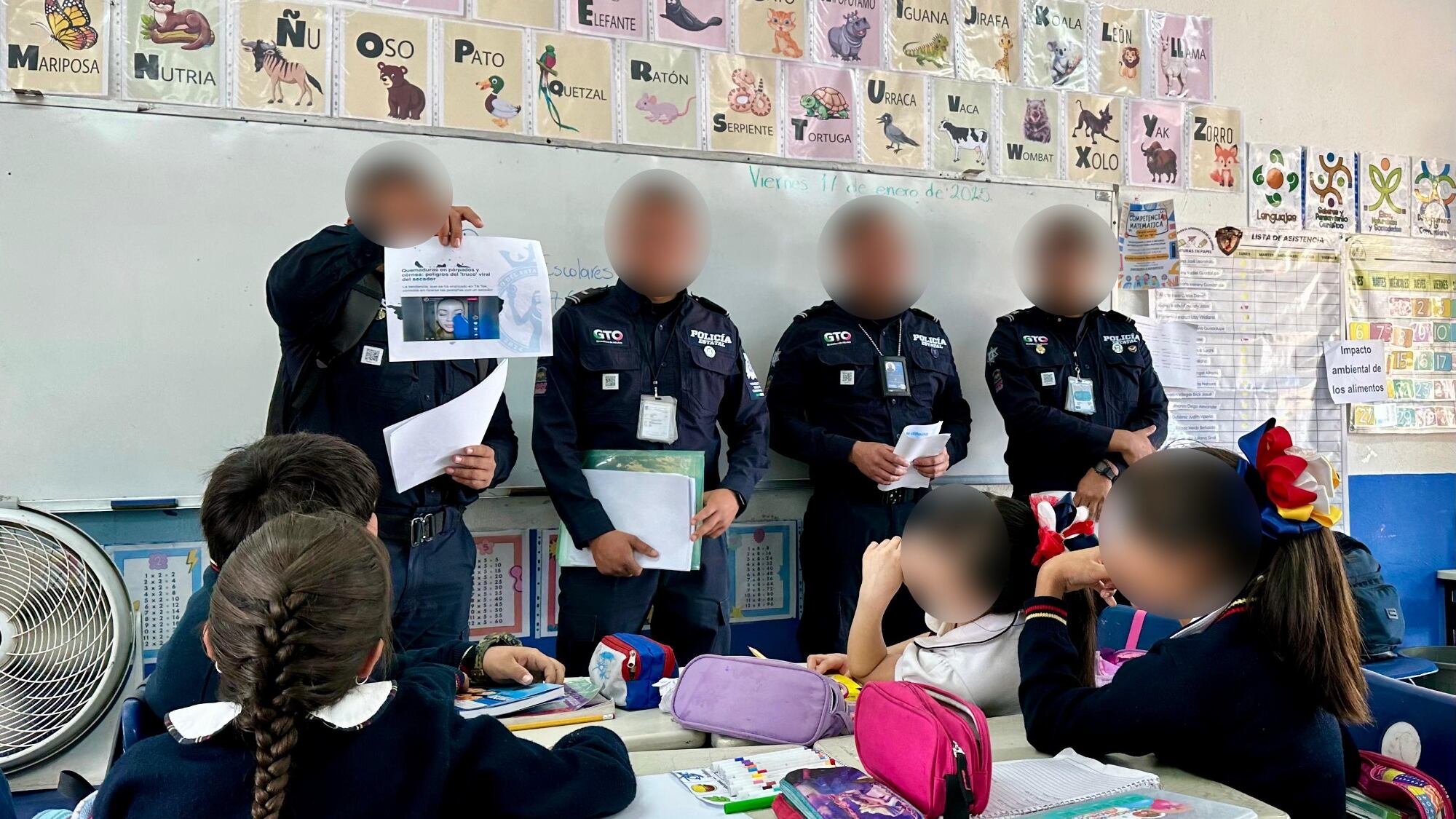 El acercamiento fue con alumnos de primaria.