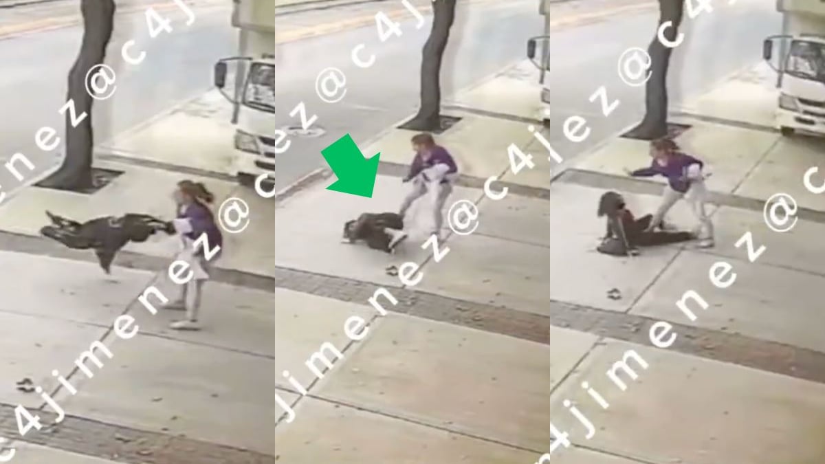 Video: Mujer golpea a su hija en la calle por ir tarde a la escuela en CDMX