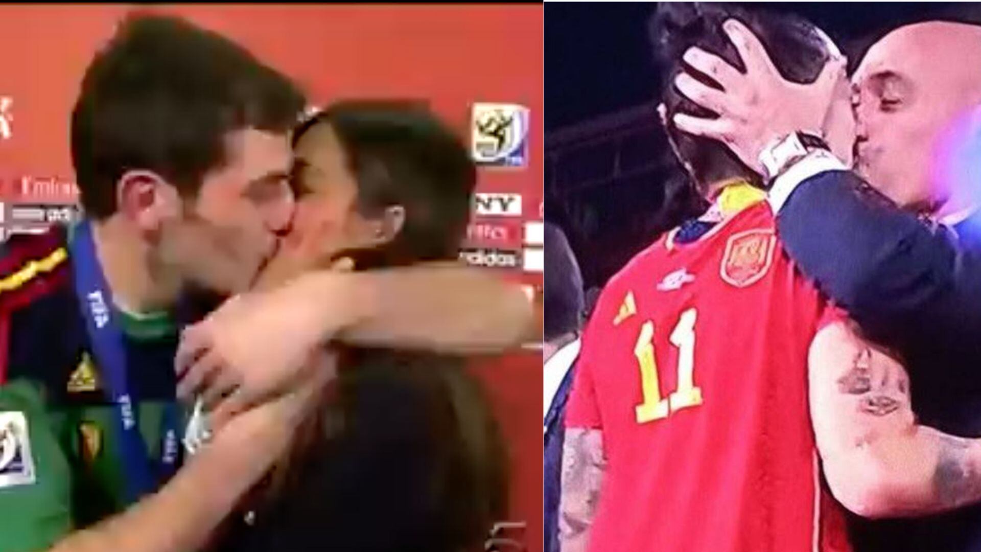 besos polémicos del futbol