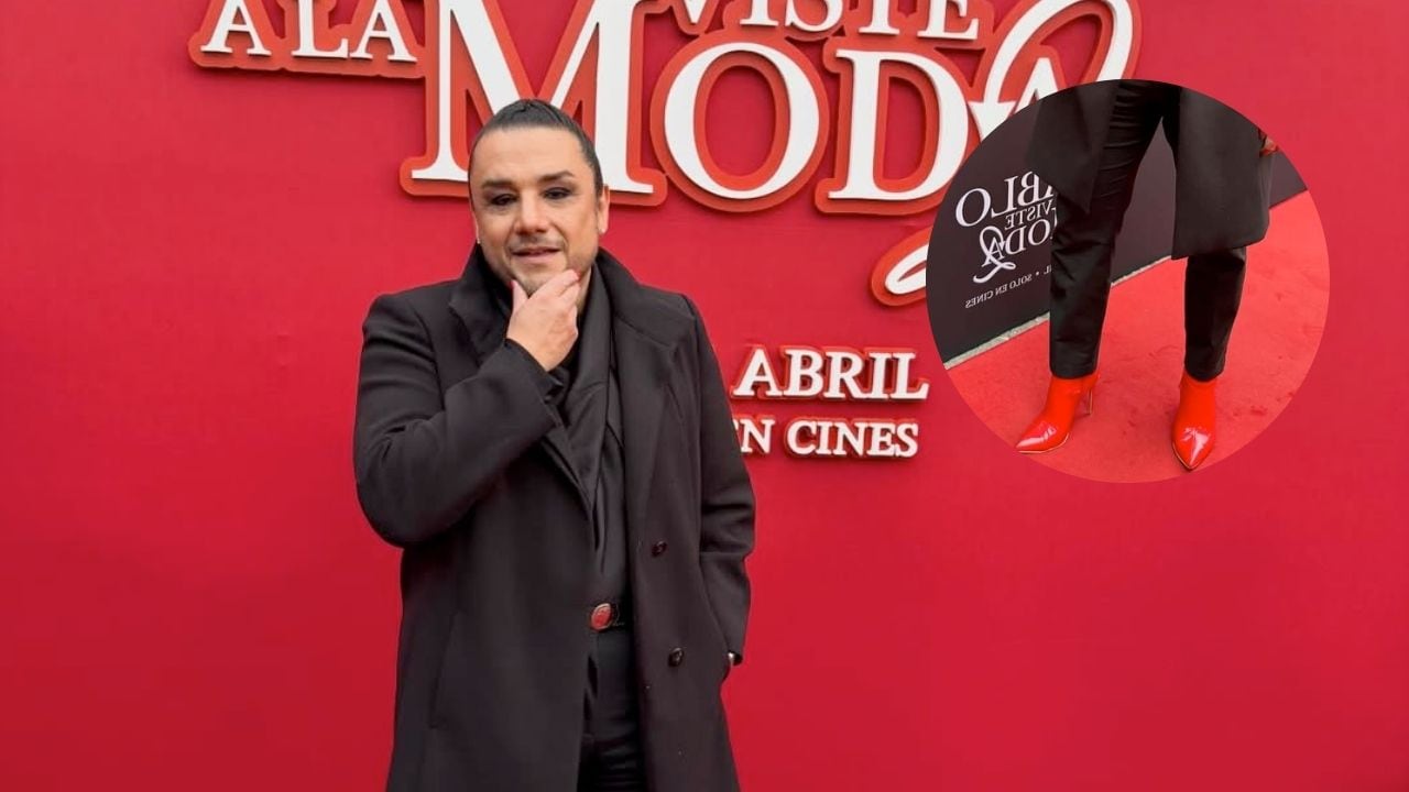El periodista causó polémica por asistir en tacones a una alfombra roja