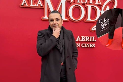 ¿Esteban Macías en tacones? El conductor defiende su polémico look junto a Meryl Streep; llama ‘reprimidos’ a haters