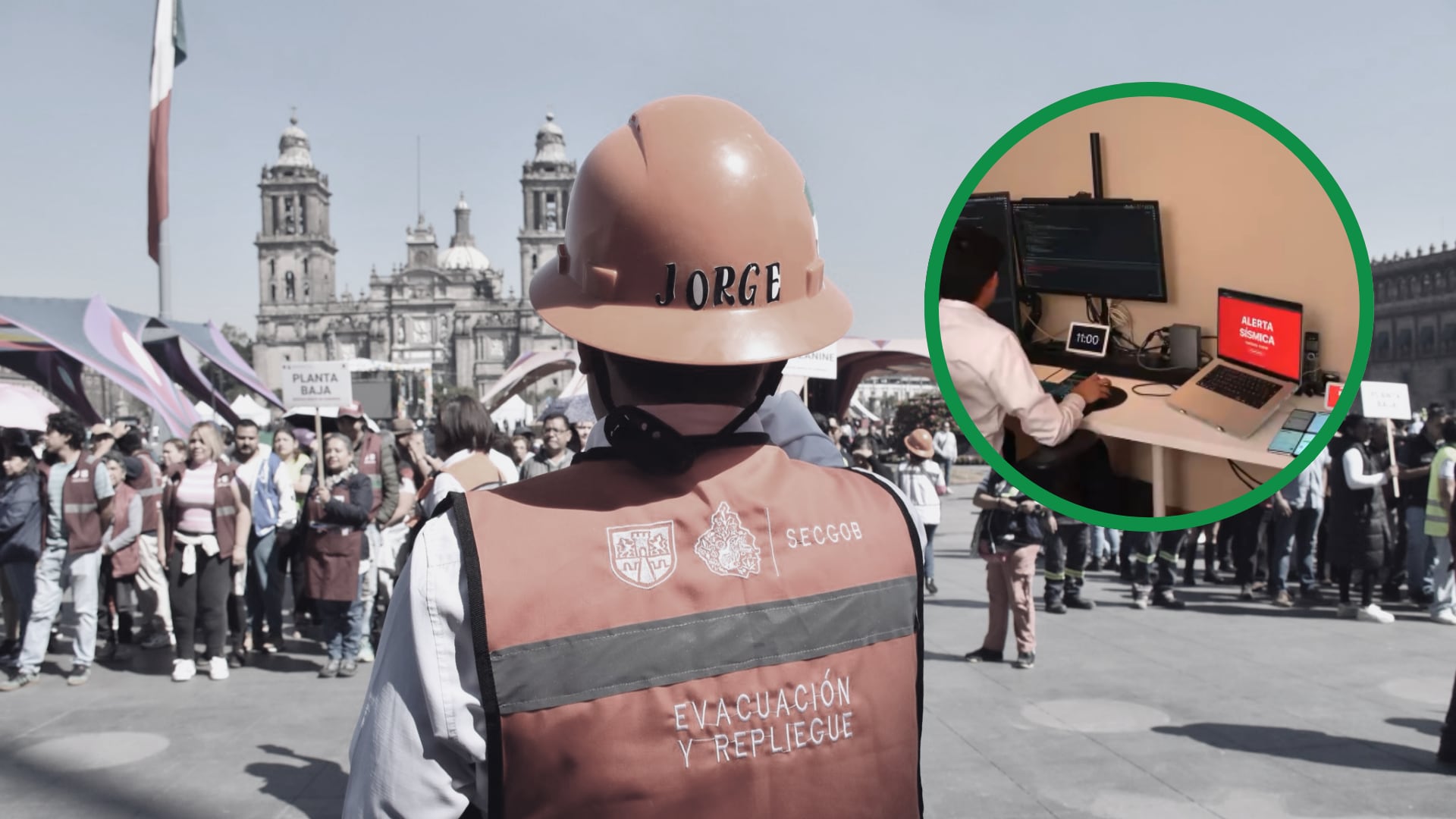 Autoridades capitalinas y federales supervisaron la activación de protocolos tras el ejercicio que simuló un sismo de magnitud 7.2