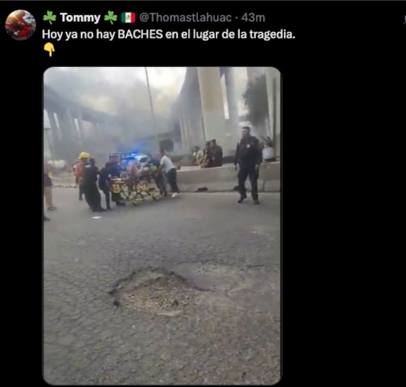 Bache en los puentes de La Concordia