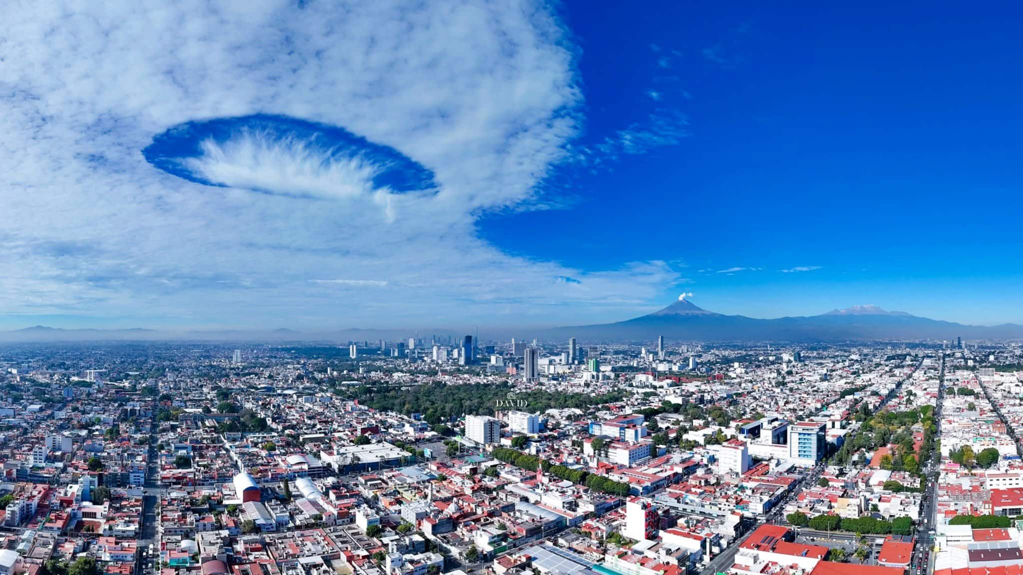 Habitantes de Chipilo y otras zonas de Puebla fueron testigos del impresionante fenómeno