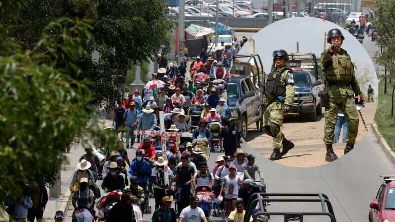Migrantes colombianos mueren en enfrentamiento de la Guardia Nacional