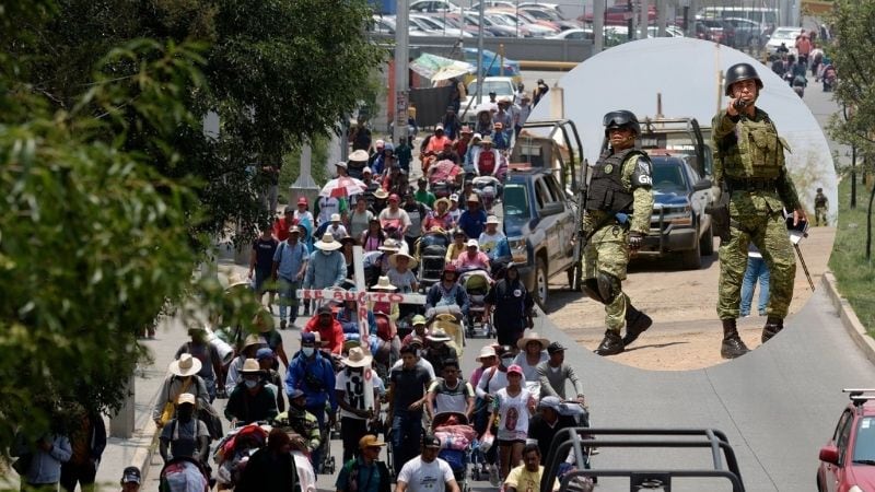 Migrantes colombianos mueren en enfrentamiento de la Guardia Nacional
