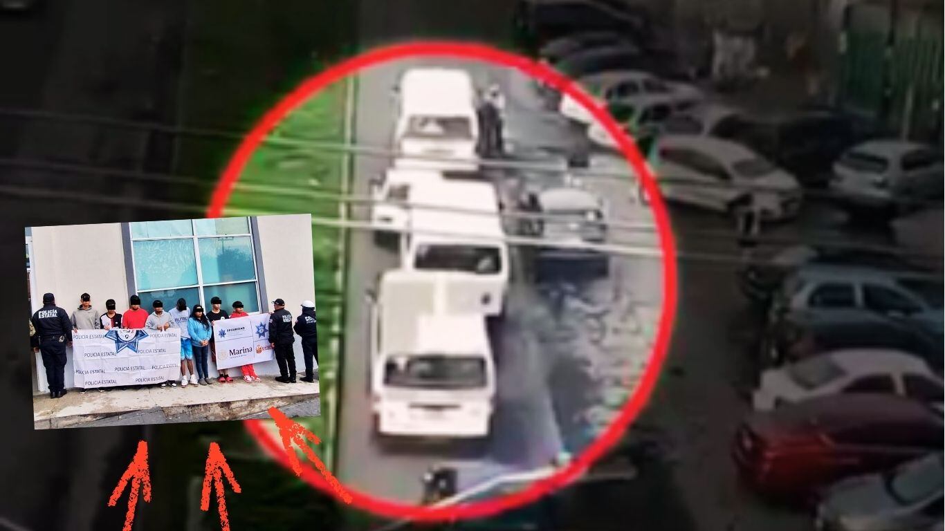 Cae banda que robaba en combis en Ecatepec