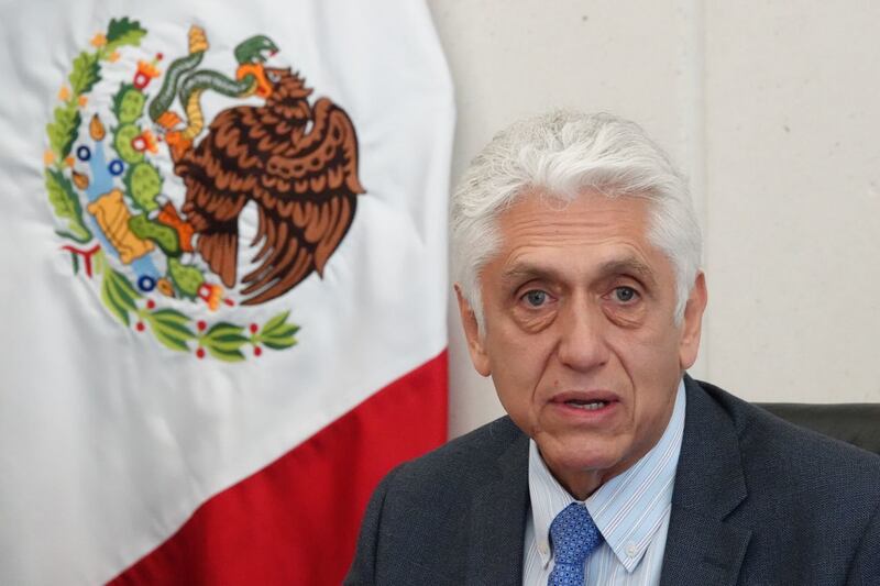 CIUDAD DE MÉXICO, 21ABRIL2022.- El senador Raúl Paz Alonso y Germán Martínez Santoyo, titular de la Comisión Nacional del Agua, encabezaron la Reunión de Recursos Hidráulicos, realizada en el Senado de la República.