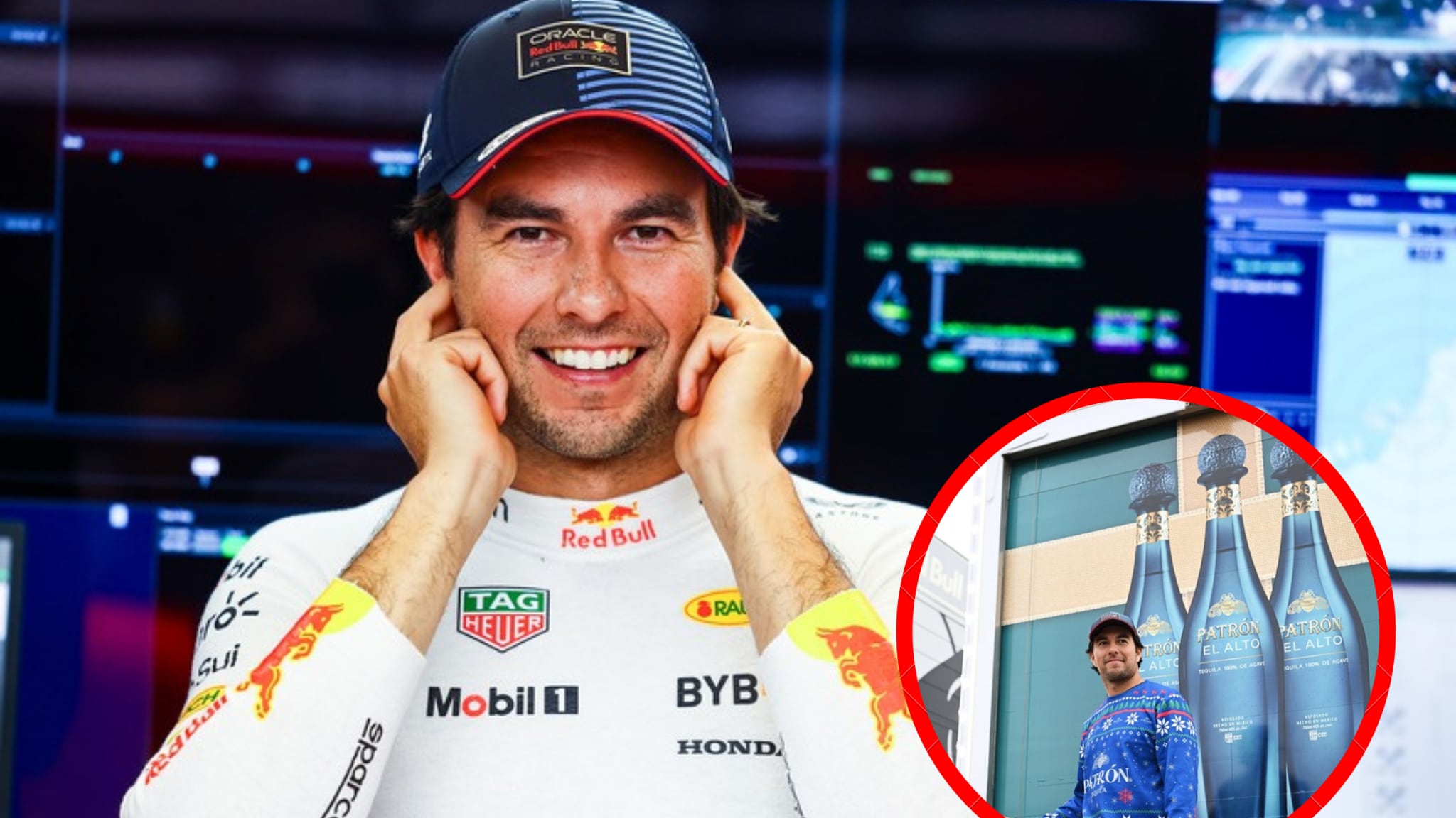 Checo Pérez regala tequila