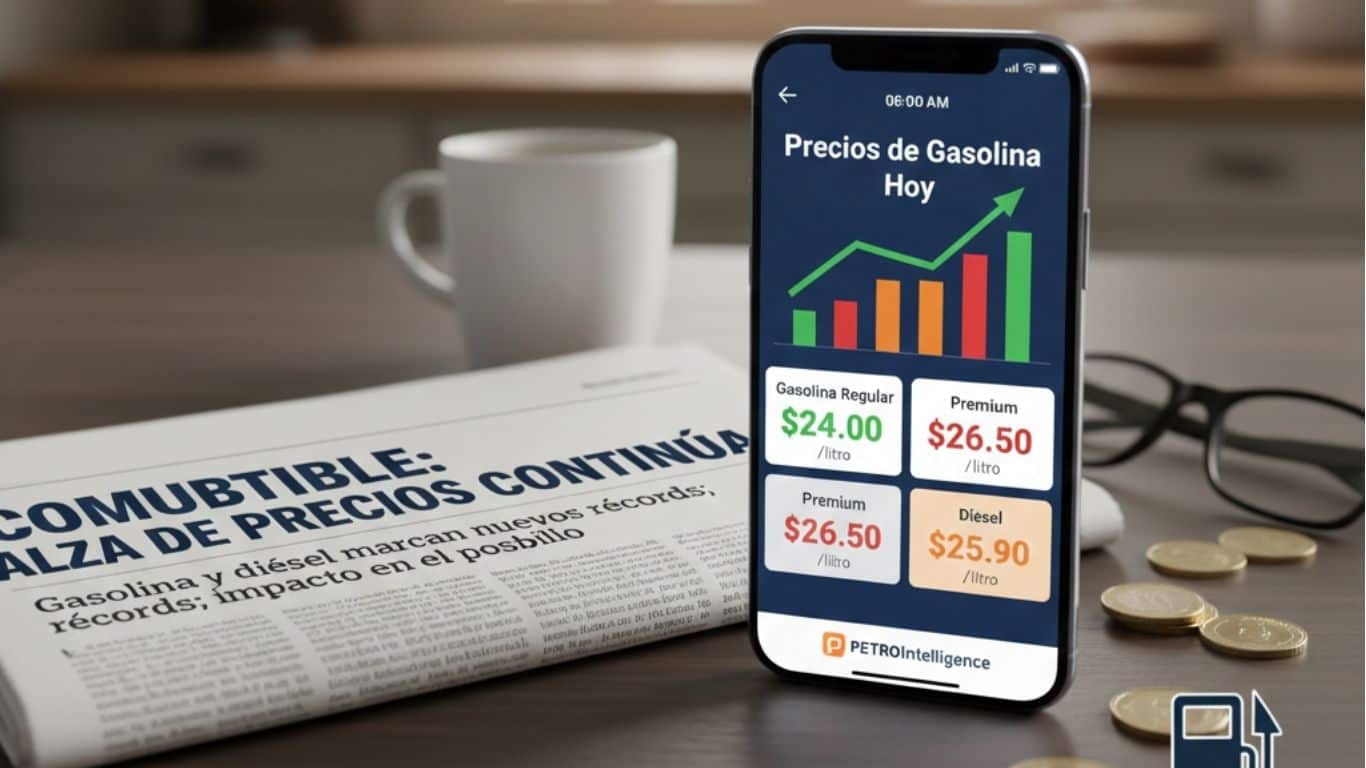 Precios de la gasolina en CDMX y Edomex