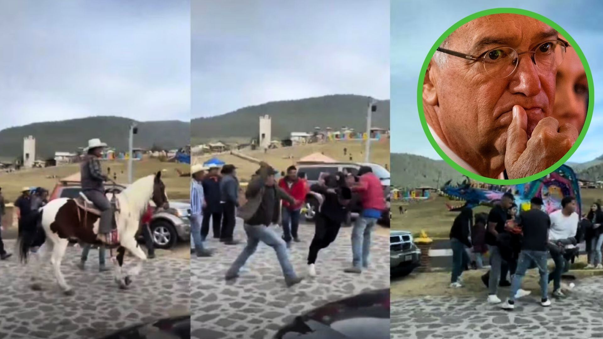 La pelea se originó cuando uno de los locatarios cacheteó y pateó a una de las mujeres del grupo en la discusión por no devolverles un cambio de 750 pesos.