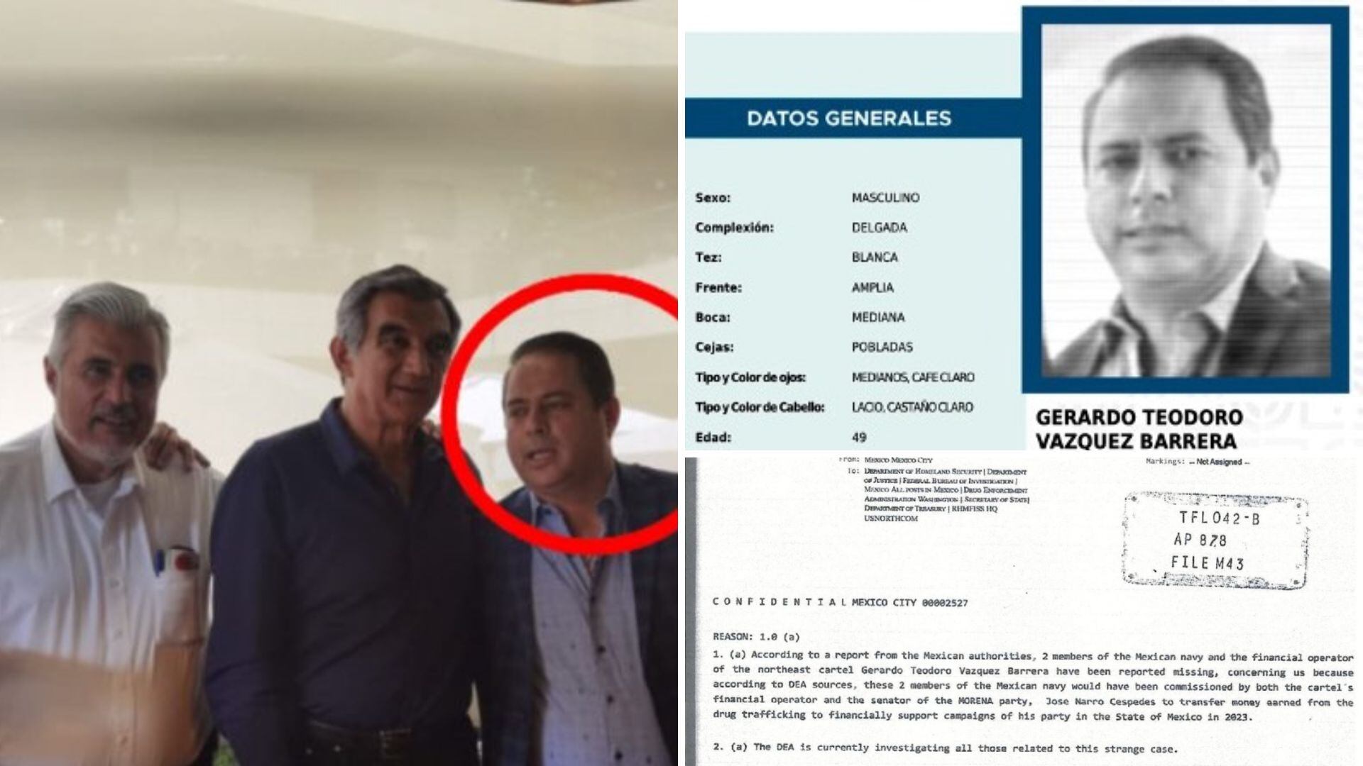 Vinculan a Américo Villarreal con presunto operador del Cártel del Noreste.