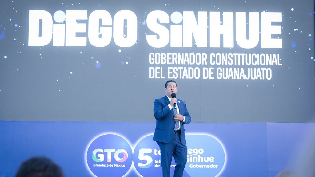 El gobernador de Guanajuato, Diego Sinhue Rodríguez presentó el quinto informe de gobierno