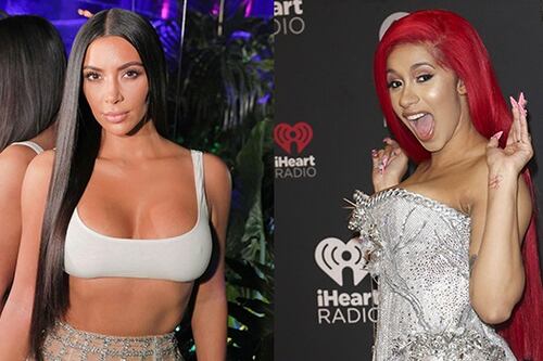 Cardi B se viste con la ropa interior de Kim Kardashian y deja sin aliento a los fans
