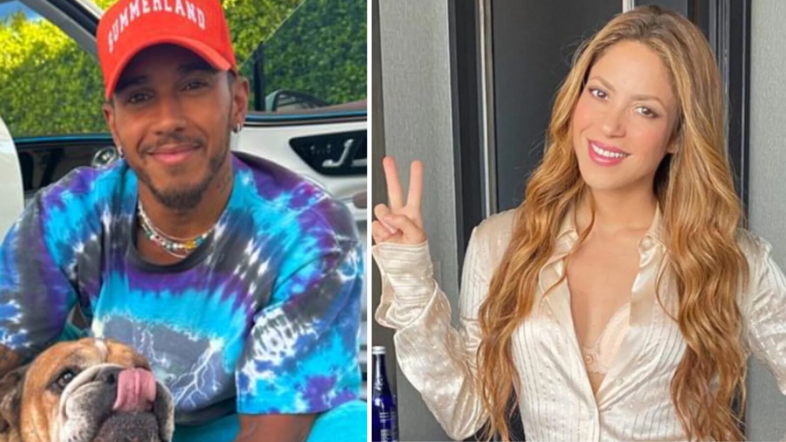 Lewis Hamilton y Shakira
