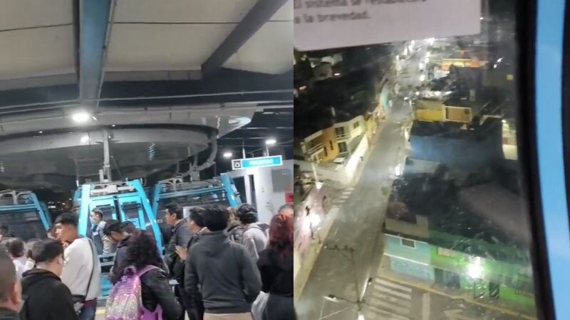 Cablebús de la Línea 2 tiene desperfecto y deja colgados pasajeros