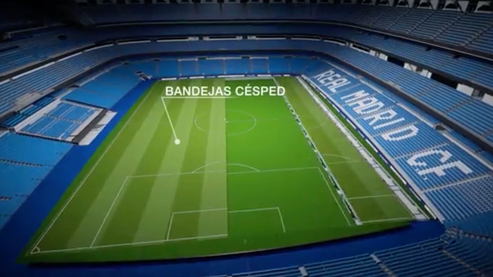 A través de un video, el Real Madrid mostró cómo funcionará el campo de juego retráctil lo que hará que el Santiago Bernabéu se un escenario multiusos