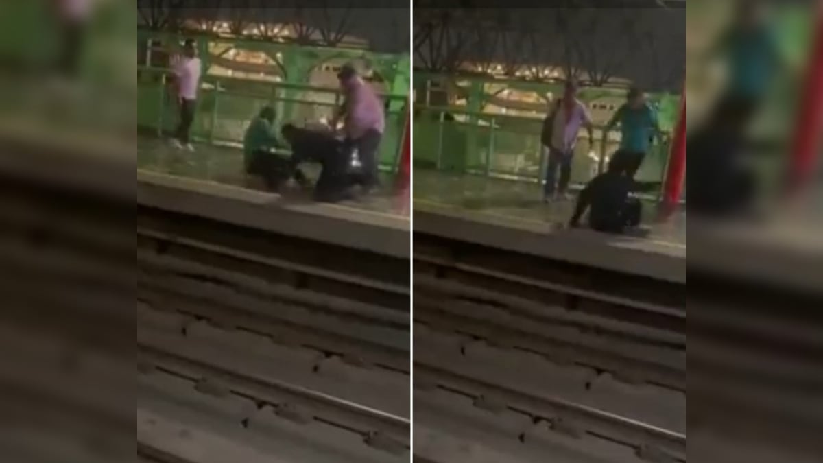 A pesar de que se indica que hay seguridad en el Metro no apareció ningún guardia durante la riña.