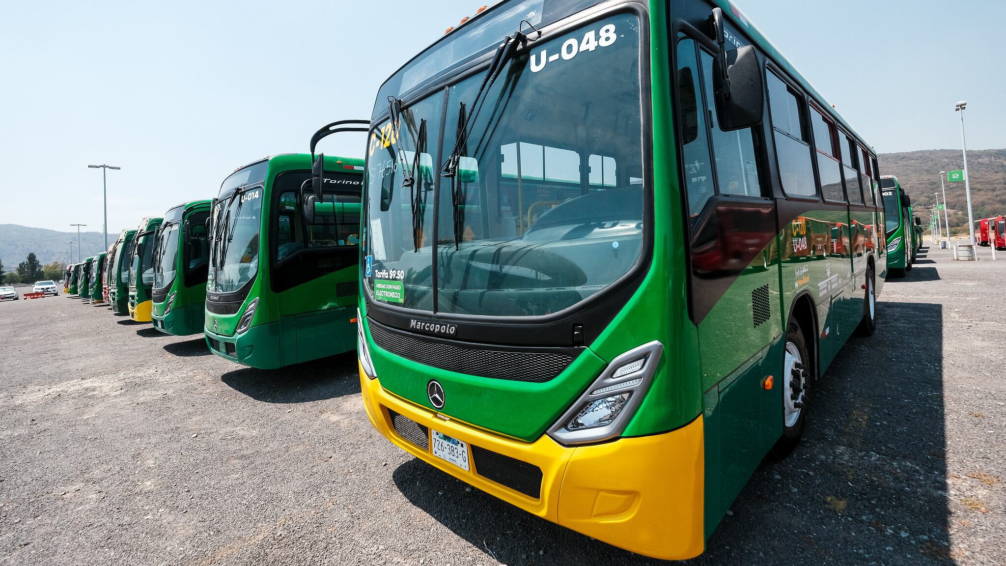 A pesar del arribo de las 202 nuevas unidades de Mi Transporte, faltan alrededor de 400 unidades de ser renovadas para llegar a las mil 465 que se detectaron al inicio de la administración como fuera de norma.