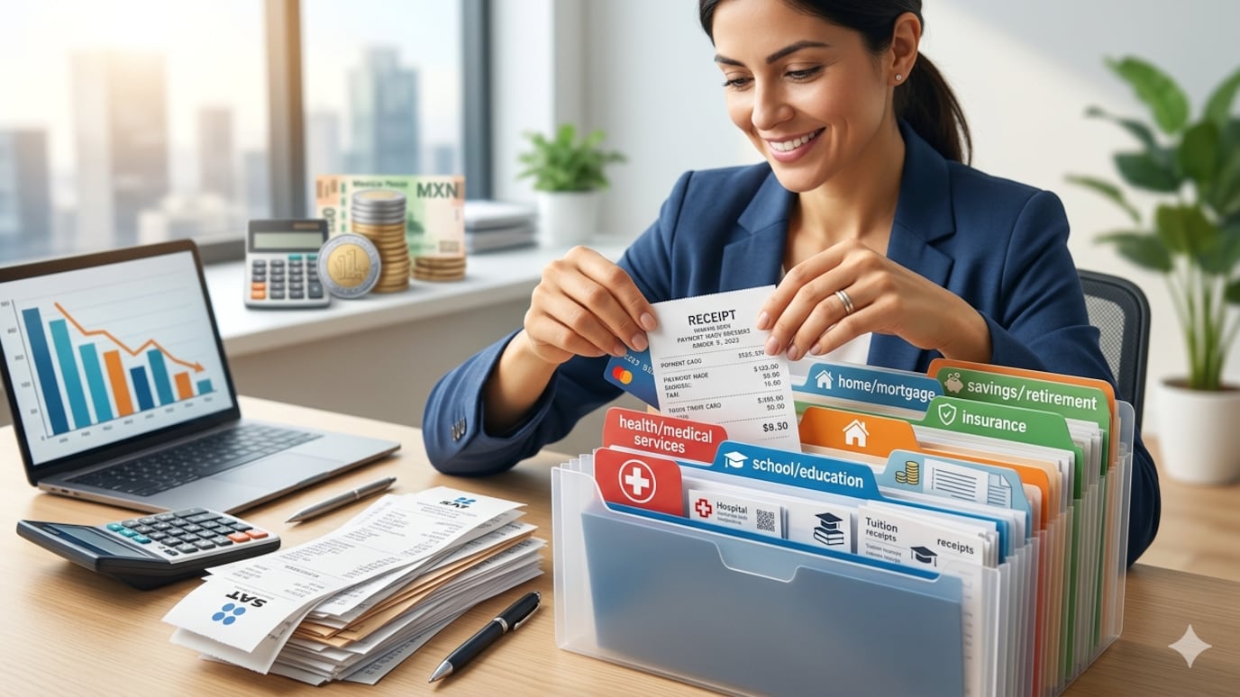 El SAT solo acepta nueve deducciones fiscales y fijó un tope: 15% de ingresos o 206 mil pesos, lo que sea menor.