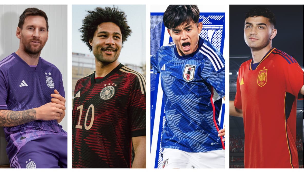 Jerseys mundialistas Qatar 2022