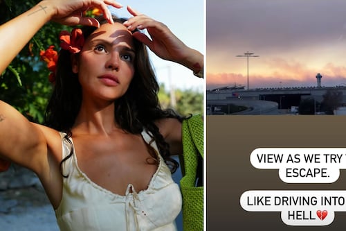 El gesto de Eiza González tras incendios en Los Ángeles que fue aplaudido en redes, pero también criticado