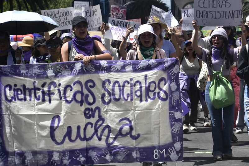 Marcha 8M 2024 en CDMX por el Día Internacional de la Mujer