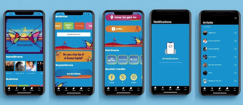 Ocesa creó una app dedicada al Corona Capital